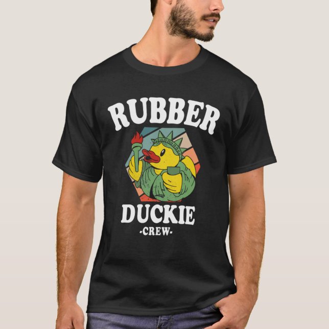 Rubber Duck Yellow Duckie Crew Bath Ducks Duckling T-Shirt (Vorderseite)
