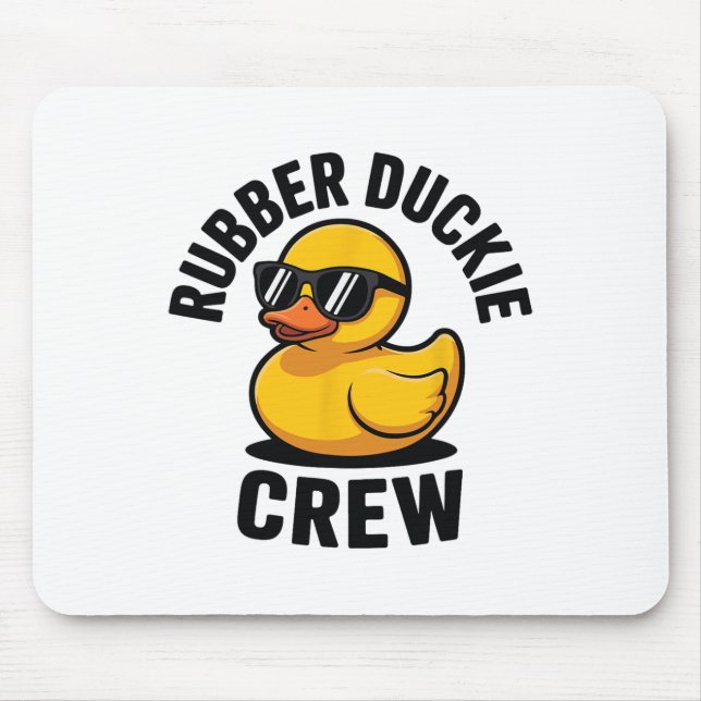 Rubber Duckie Crew Liebe Rubber Duck Duschen Th  Mousepad (Vorne)