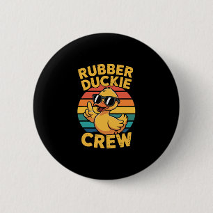 Rubber Duckie Crew Liebt Ente Süße Ente Retro Vint Button