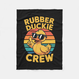Rubber Duckie Crew Liebt Ente Süße Ente Retro Vint Fleecedecke