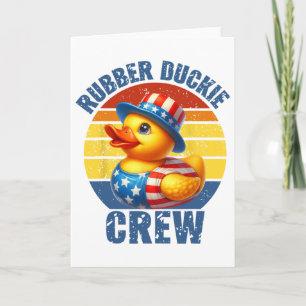 Rubber Duckie Crew Lustige Ente Karte