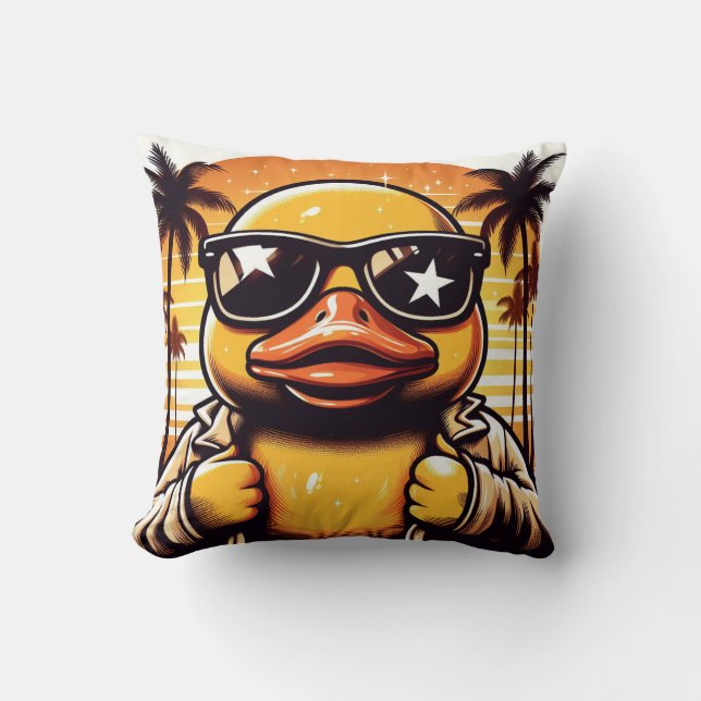 Rubber Duckie Duck Kissen (Vorderseite)