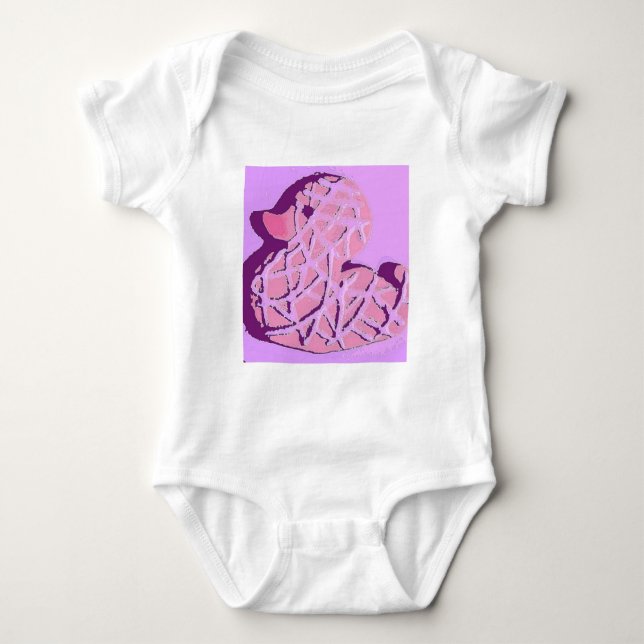 Rubber Duckie Pop Art Baby Strampler (Vorderseite)