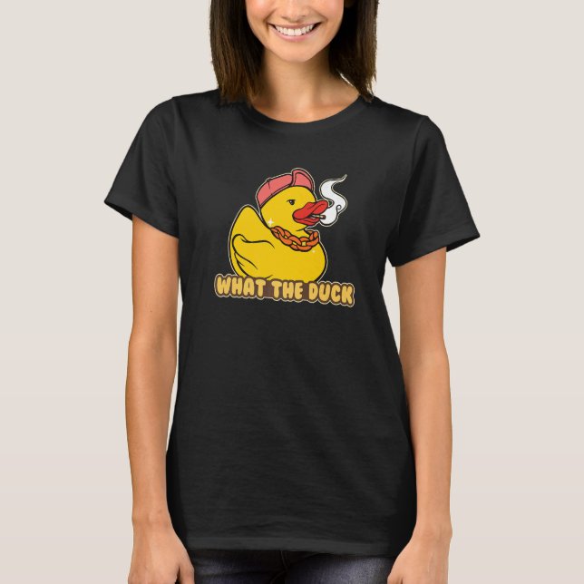 Rubber Duckie What The Duck T-Shirt (Vorderseite)