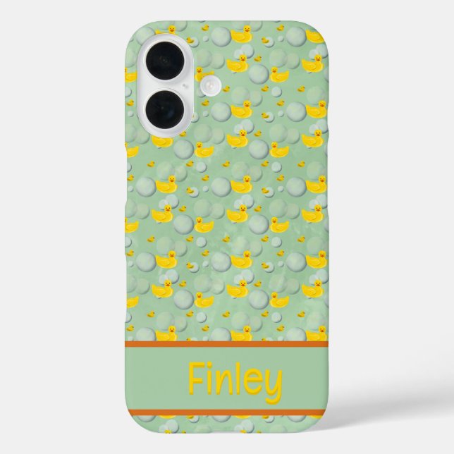Rubber ducks and bubbles pattern Case-Mate iPhone hülle (Rückseite)