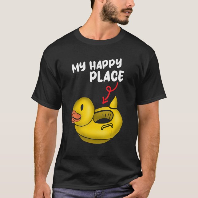 Rubber Ducks My happy place T-Shirt (Vorderseite)