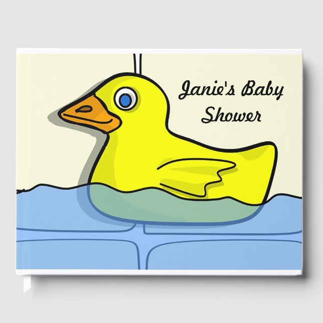 Rubber Ducky Baby Showbook Gästebuch (Vorderseite)
