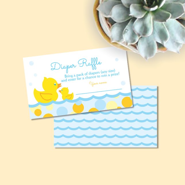 Rubber Ducky Baby Showdiaper Raffle Ticket Begleitkarte (Von Creator hochgeladen)