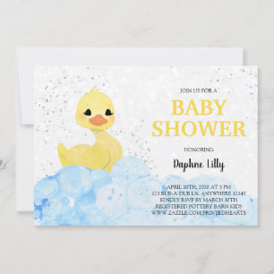 Rubber Ducky Baby Shower Einladung