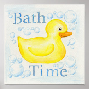 Rubber Ducky Bath Poster