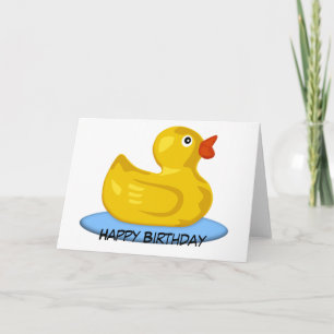 Rubber Ducky Birthday Karte