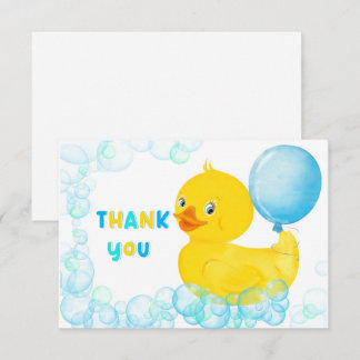 Rubber Ducky Boy First Birthday Vielen Dank