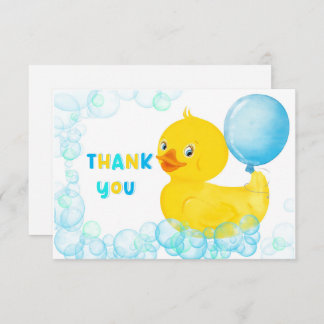 Rubber Ducky Boy First Birthday Vielen Dank