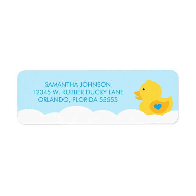 Rubber Ducky Bubble Bath Boy Baby Dusche (Vorne)