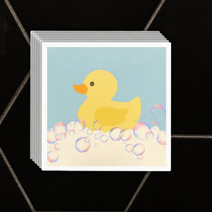 Rubber Ducky Bubbles Baby Dusche Serviette