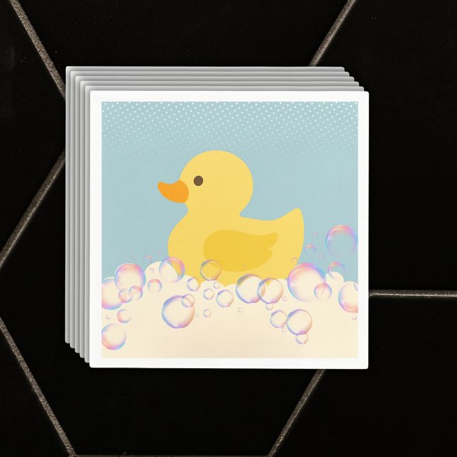 Rubber Ducky Bubbles Baby Dusche Serviette (Von Creator hochgeladen)
