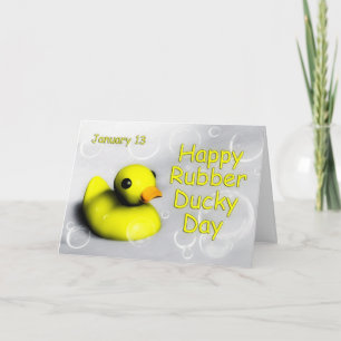 Rubber Ducky Day Card ~ 13. Januar Karte