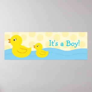 Rubber Ducky Duck Personalisierte Bannersignatur Poster