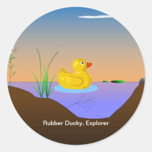 Rubber Ducky, Explorer Runder Aufkleber