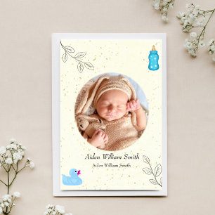 Rubber Ducky Floral Rice Paper Ankündigung