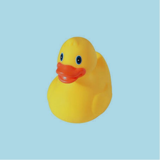 Rubber Ducky Freistehende Fotoskulptur (Vorne)