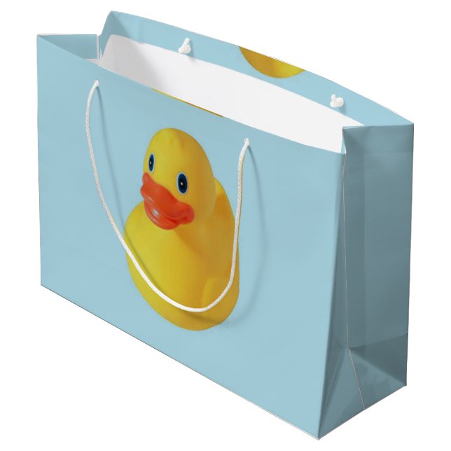 Rubber Ducky Große Geschenktüte (Rückseite Schrägansicht)