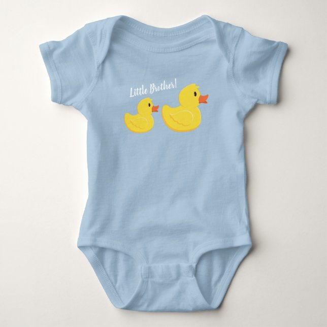 Rubber Ducky Little Brother Baby Strampler (Vorderseite)