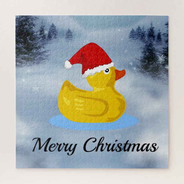 Rubber Ducky, Merry Christmas, Puzzle (Vertikal)
