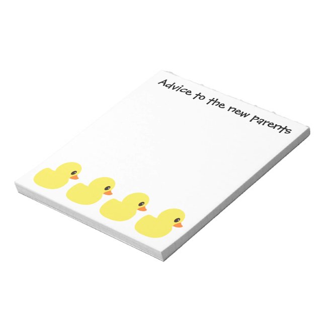 "Rubber Ducky" Notepad Notizblock (Rotiert)