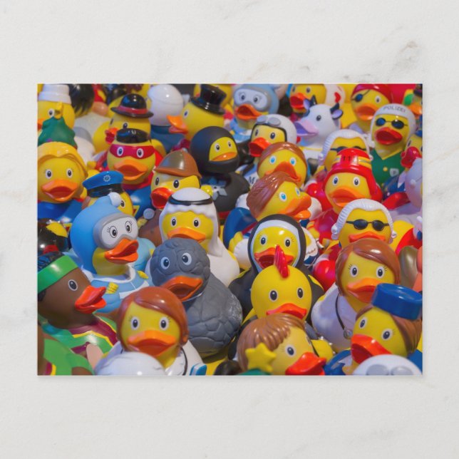 Rubber Ducky Parade Postkarte (Vorderseite)