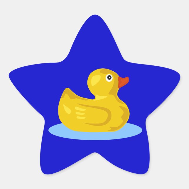 Rubber Ducky Star Sticker (Vorderseite)