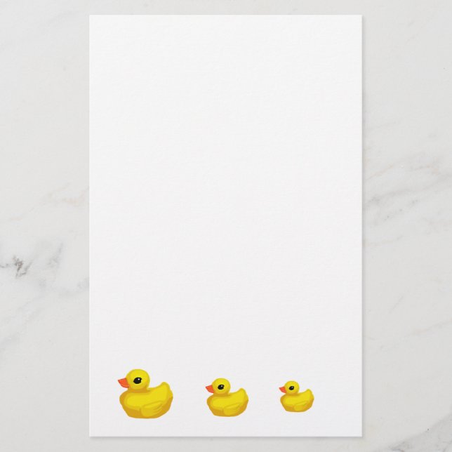Rubber Ducky Stationary Briefpapier (Vorderseite)