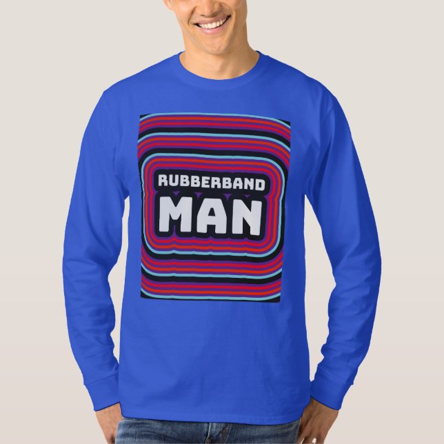 RUBBERBAND MAN MENS RETRO T - SHIRT 1970ER (Vorderseite)