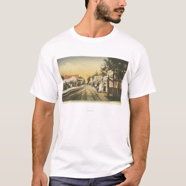 Rubberneck-Reihen-Eisenbahn-Ansicht T-Shirt (Vorderseite)