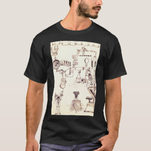 Rube goldberg doodle Klassischer T - Shirt
