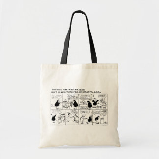Rube Goldberg Watchmaker Comicstrip Tragetasche