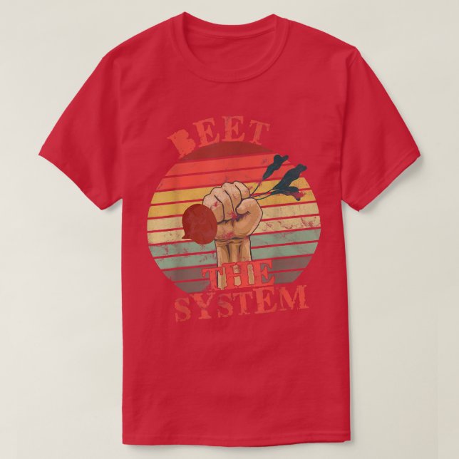 Rübe im System Vegan vegetarische Rübe Vegetabil T-Shirt (Design vorne)