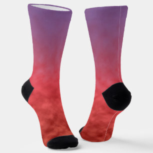 Rubelroter Dunst in der Dämmerung Socken