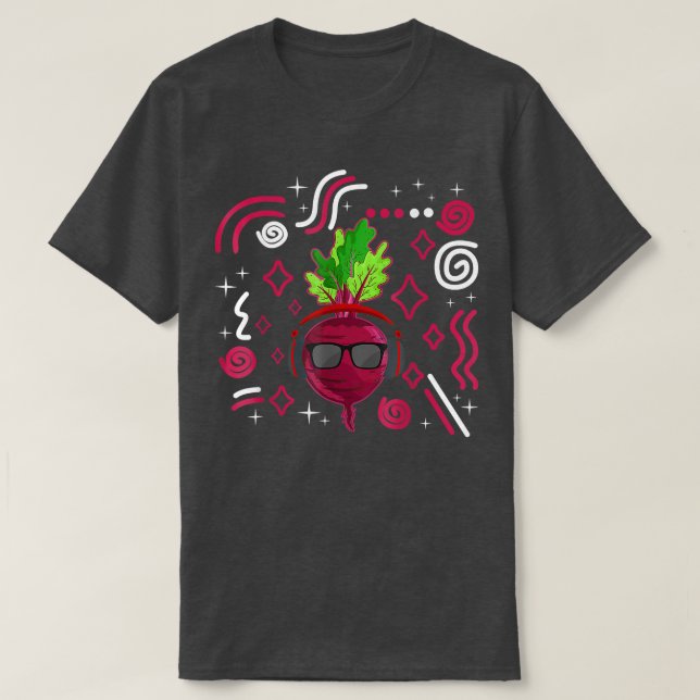 Rüben Gemüsegarten Bauer Vegan gesund Veg T-Shirt (Design vorne)