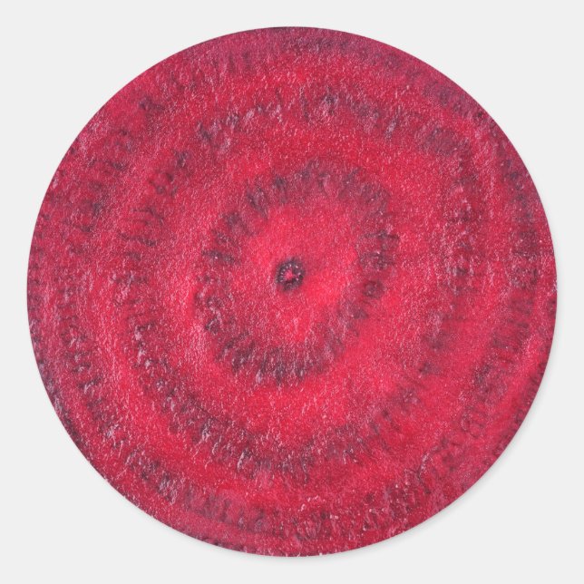 Rüben Runder Aufkleber (Vorderseite)