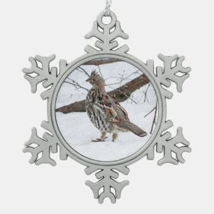 Rübengras Schneeflocken Zinn-Ornament