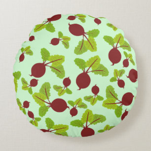 Rübenmuster Rundes Kissen