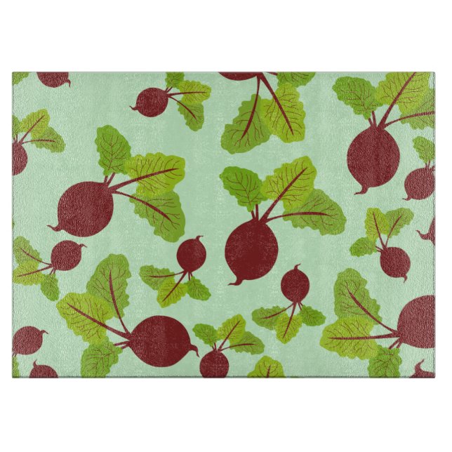 Rübenmuster Schneidebrett (Vorderseite)