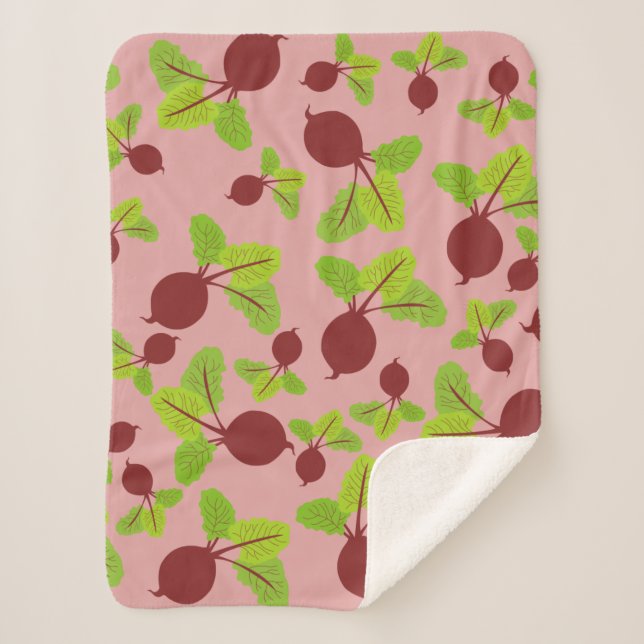 Rübenmuster Sherpadecke (Vorderseite)