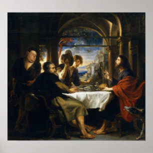 Rubens - Abendessen im Emmaus 1638 Poster
