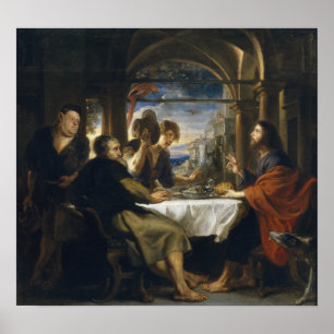 Rubens - Abendessen im Emmaus, 1638 Poster
