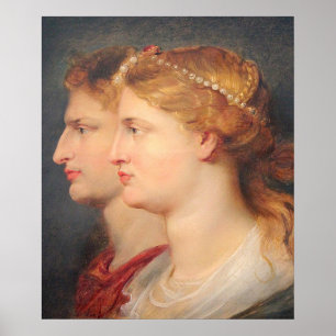 Rubens - Agrippina & Germanicus (Barockkunst) Poster