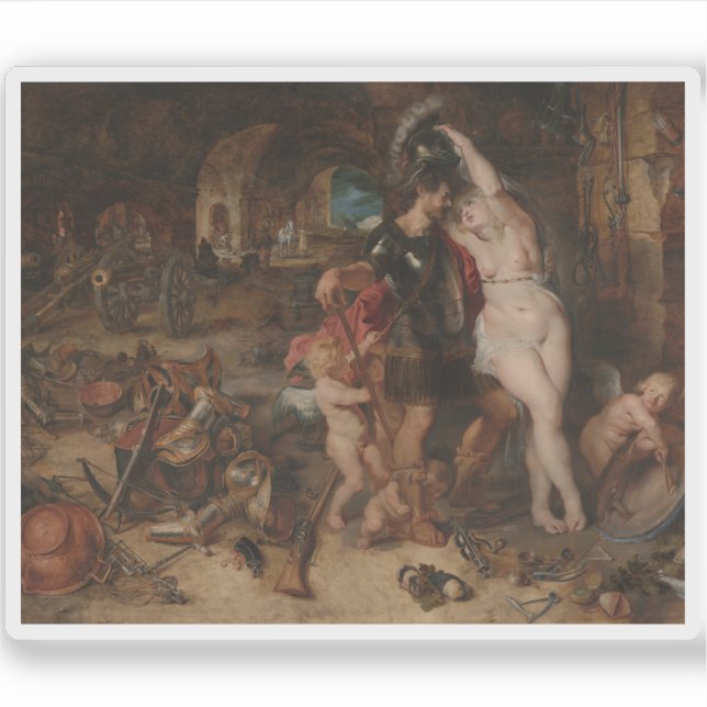Rubens: Die Rückkehr der von der Venus entwaffnete Aufkleber (Vorderseite)