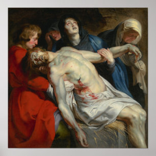 Rubens - Grablegung Poster
