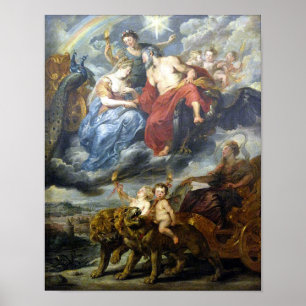 Rubens - King & Marie de Médicis in Lyon Poster